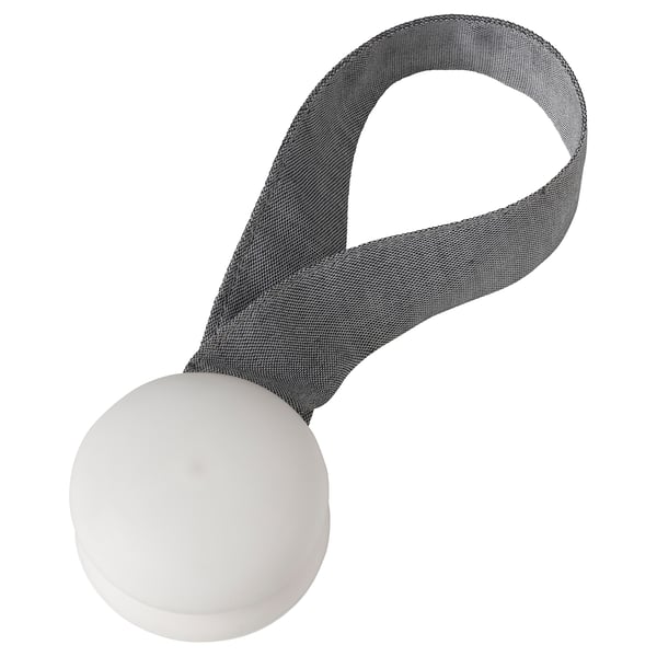 BERGKLEMATIS magnetic curtain tie-back, grey
