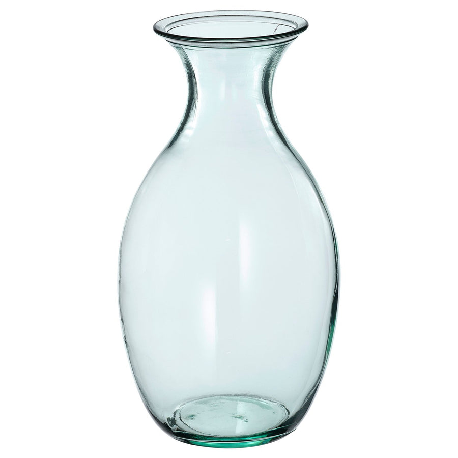 BERGKÖRSBÄR vase, glass/green, 28 cm