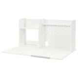 BERGLÄRKA desk top and shelf, white, 100x70 cm