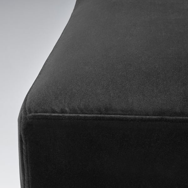 BERGMUND chair cover, medium long, Djuparp dark grey