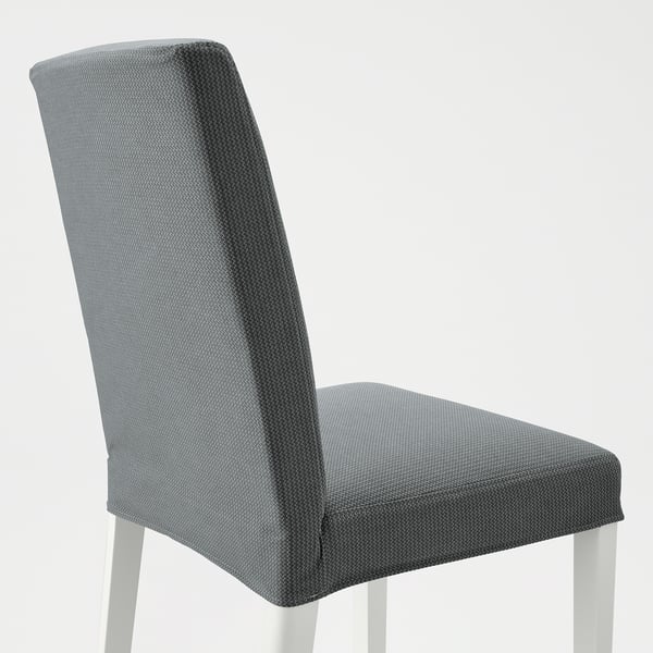BERGMUND chair, white/Nykvarn grey, 52x95x59 cm