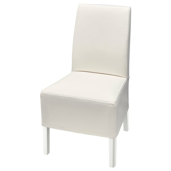 BERGMUND chair w medium long cover, white/Inseros white, 52x95x59 cm