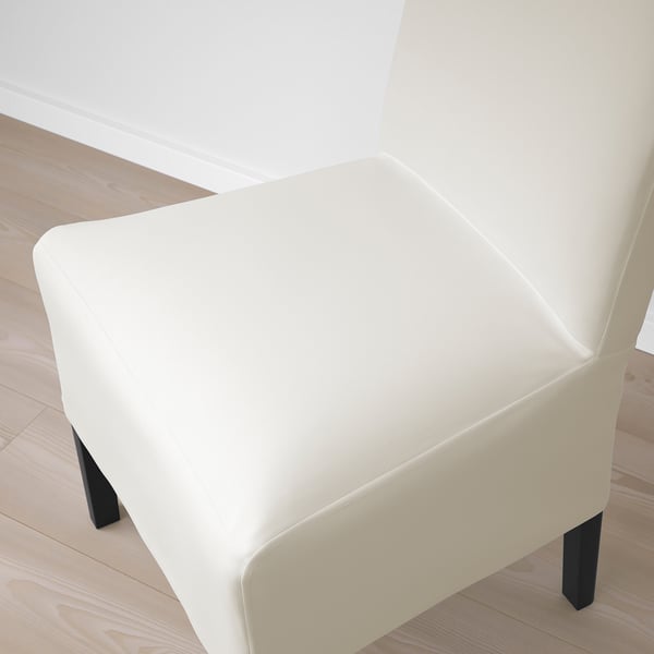BERGMUND chair w medium long cover, black/Inseros white, 52x96x59 cm