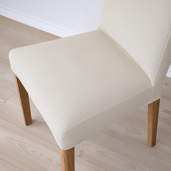 BERGMUND chair, oak effect/Hallarp beige, 52x96x59 cm
