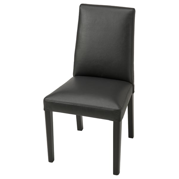 BERGMUND chair, black/Glose black, 52x95x59 cm