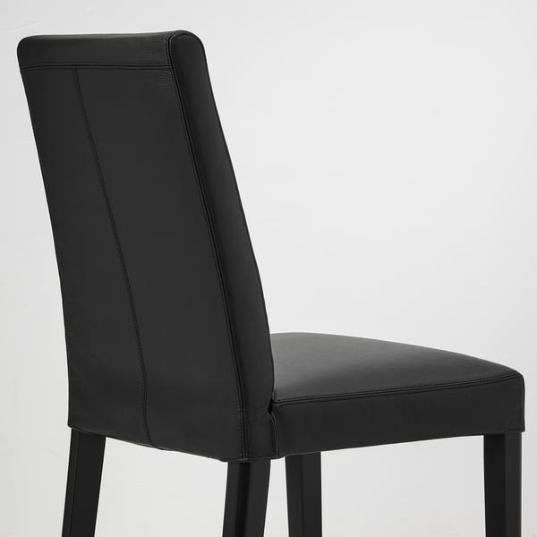 BERGMUND chair, black/Glose black, 52x95x59 cm