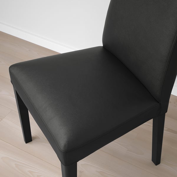 BERGMUND chair, black/Glose black, 52x95x59 cm