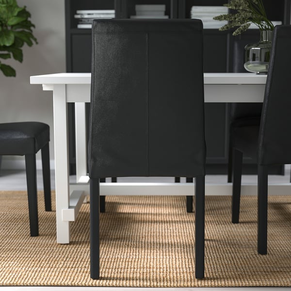 BERGMUND chair, black/Glose black, 52x95x59 cm