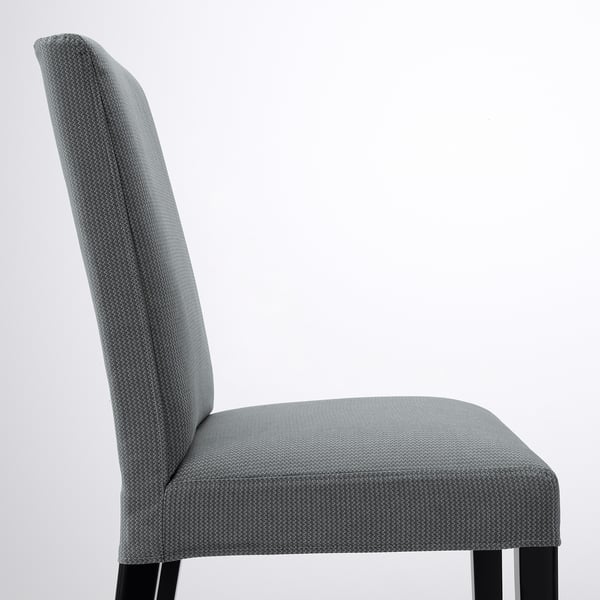 BERGMUND chair, black/Nykvarn grey, 52x96x59 cm