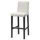 BERGMUND bar stool with backrest frame, black, 75 cm