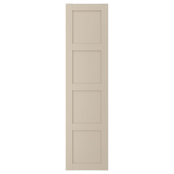 BERGSBO door, grey-beige, 50x195 cm