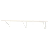 BERGSHULT / FÖRLÄGGARE wall shelf, white/white, 120x30 cm
