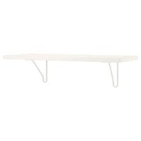 BERGSHULT / FÖRLÄGGARE wall shelf, white/white, 80x30 cm
