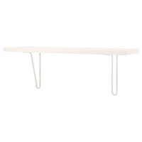 BERGSHULT / FÖRLÄGGARE wall shelf, white/white, 80x20 cm