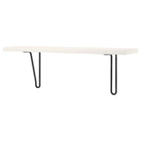 BERGSHULT / FÖRLÄGGARE wall shelf, black/white, 80x20 cm