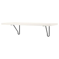 BERGSHULT / FÖRLÄGGARE wall shelf, black/white, 80x30 cm