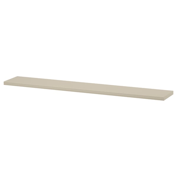 BERGSHULT shelf, grey-beige, 120x20 cm