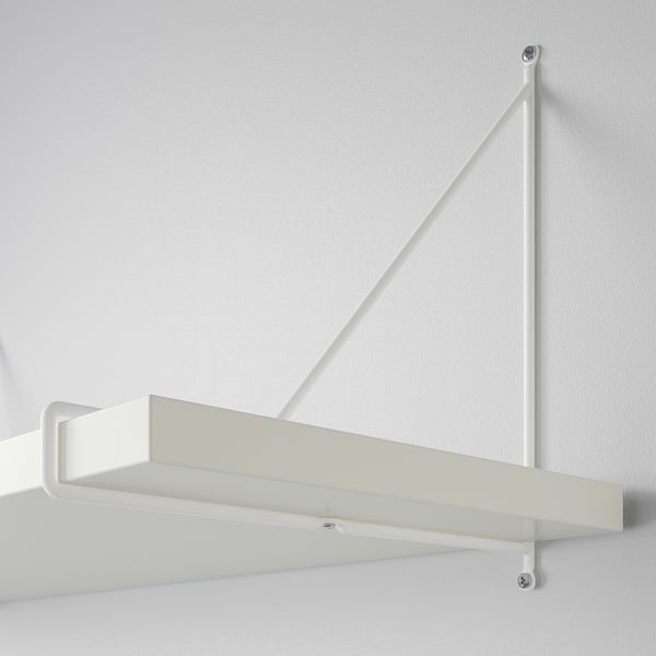 BERGSHULT / PERSHULT wall shelf combination, white/white, 120x30x91 cm