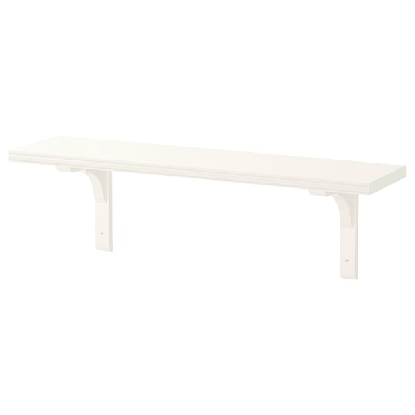 BERGSHULT / RAMSHULT wall shelf, white, 80x20 cm