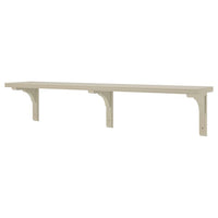 BERGSHULT / RAMSHULT wall shelf, grey-beige, 120x20 cm