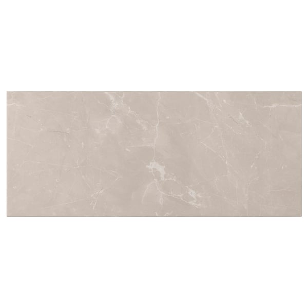 BERGSVIKEN drawer front, beige marble effect, 60x26 cm