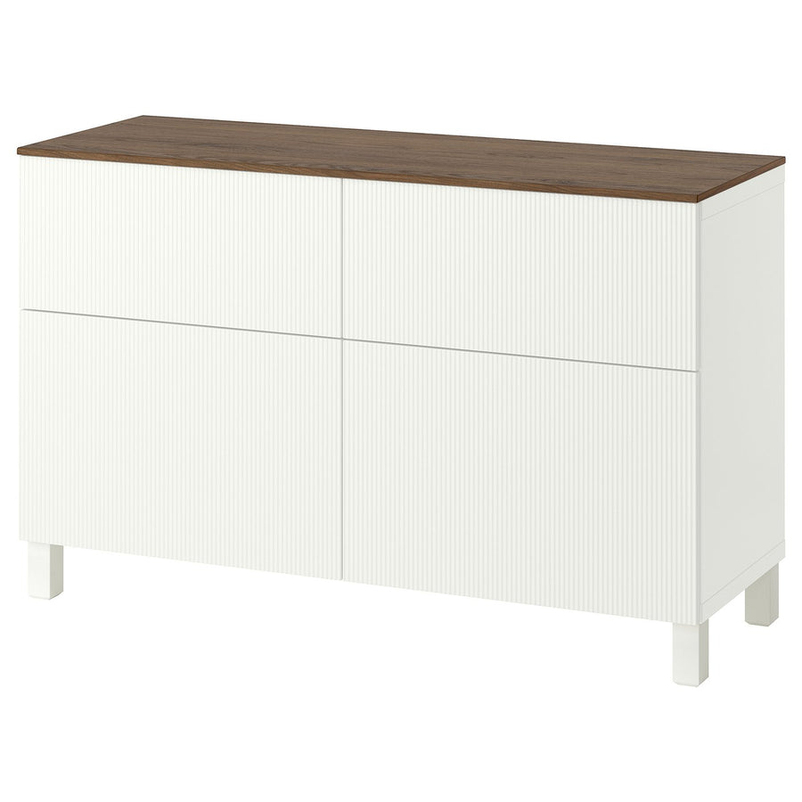 BESTÅ storage combination w doors/drawers, white/Förvaltare white, 51x75.2x32.5 cm
