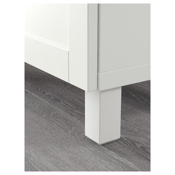Ikea BESTÅ - Storage combination w doors/drawers, white/Hanviken/Stubbarp white clear glass, 120x42x213 cm