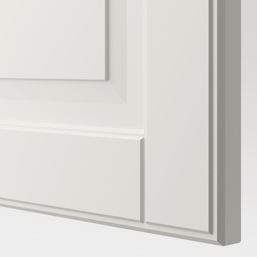 BESTÅ storage combination w glass doors, white Smeviken/Ostvik/Kabbarp white clear glass, 60x42x202 cm