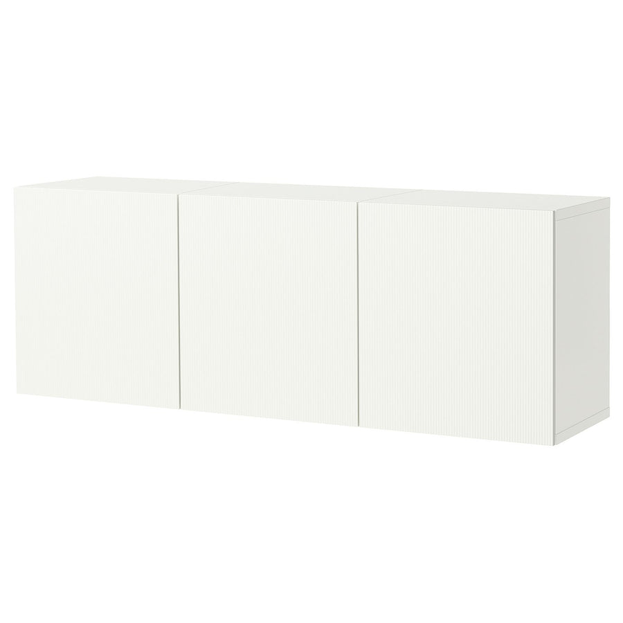 BESTÅ wall-mounted cabinet combination, white/Förvaltare white, 180x42x64 cm