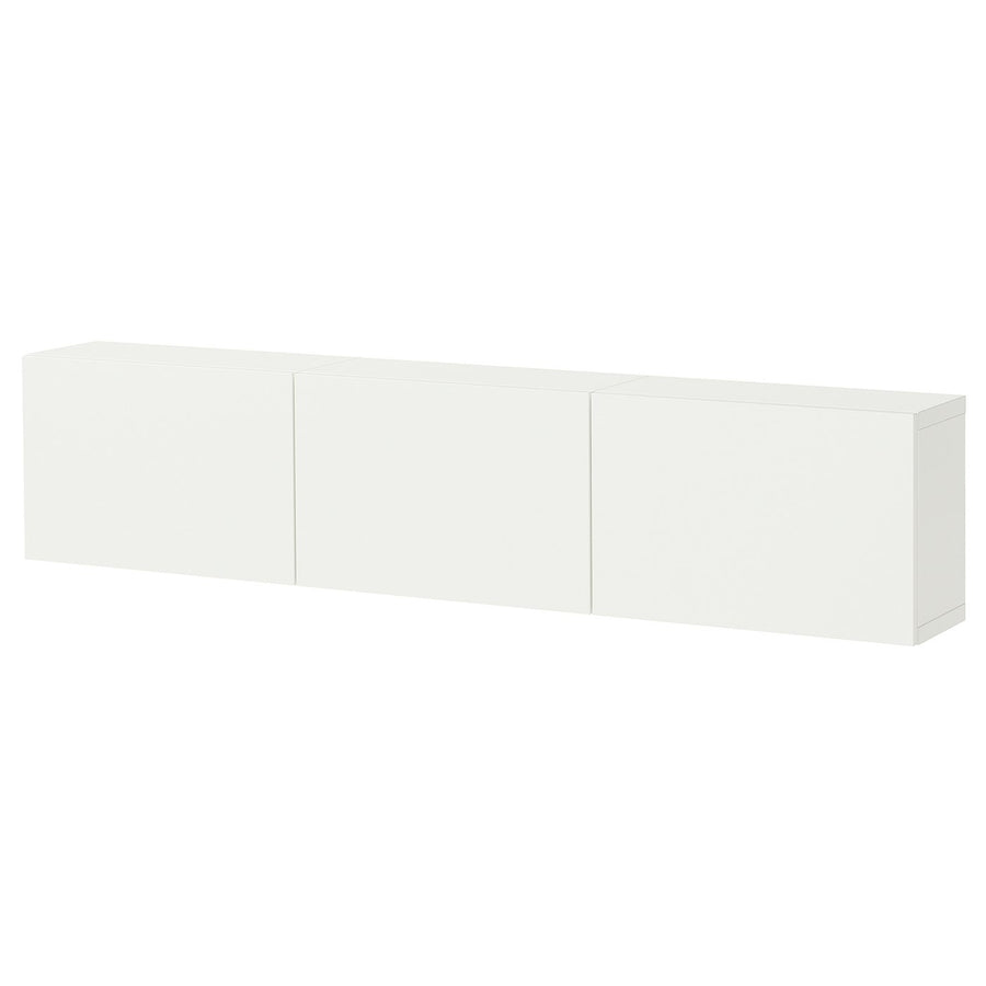 BESTÅ wall-mounted cabinet combination, white/Lappviken white, 180x38x22 cm