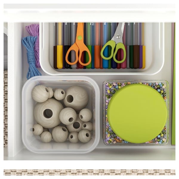 Ikea BESTÅ - TV storage combination/glass doors, white/Hanviken white clear glass, 300x42x211 cm