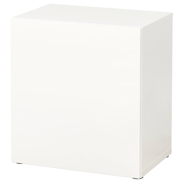 BESTÅ shelf unit with door, white/Lappviken white, 60x42x64 cm