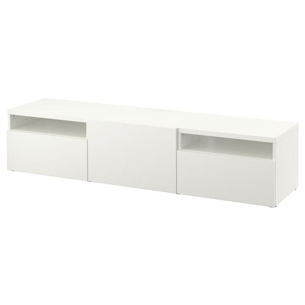 Ikea BESTÅ - TV bench, white/Lappviken white, 180x42x39 cm