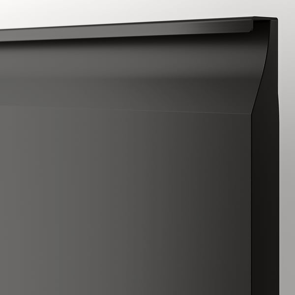 BESTÅ TV bench with doors, black-brown/Hammarsmed/Stubbarp anthracite, 120x42x48 cm