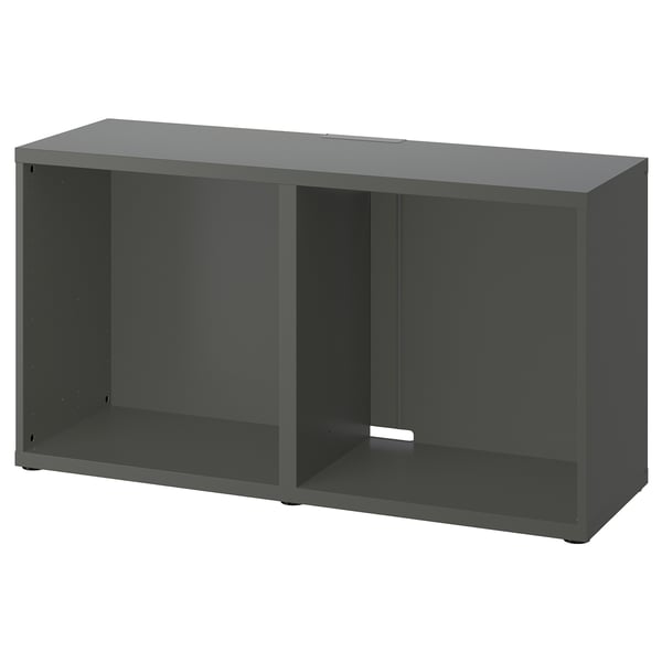 BESTÅ TV bench, dark grey, 120x40x64 cm
