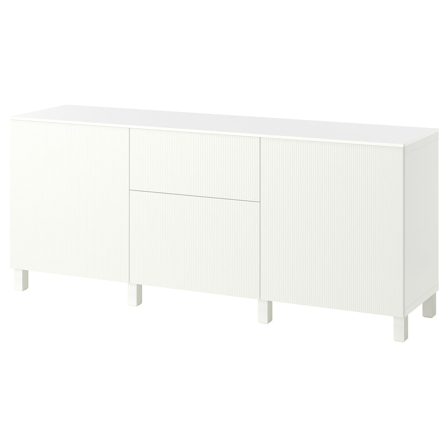 BESTÅ storage combination with drawers, white/Förvaltare white, 180x42x75 cm
