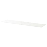 BESTÅ top panel for TV, glass/white, 180x40 cm