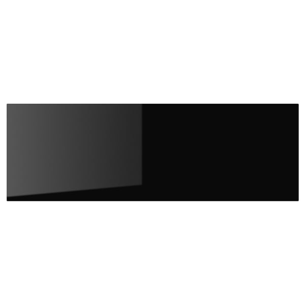 BESTÅ top panel, glass black, 120x40 cm