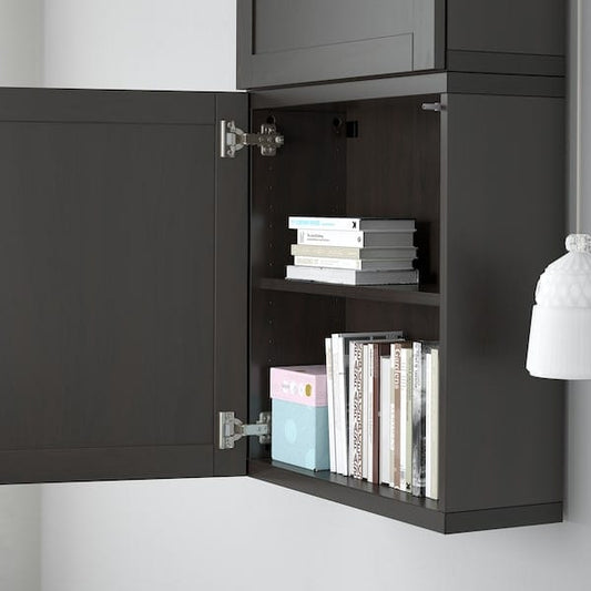 Ikea BESTÅ - Shelf, black-brown, 56x16 cm