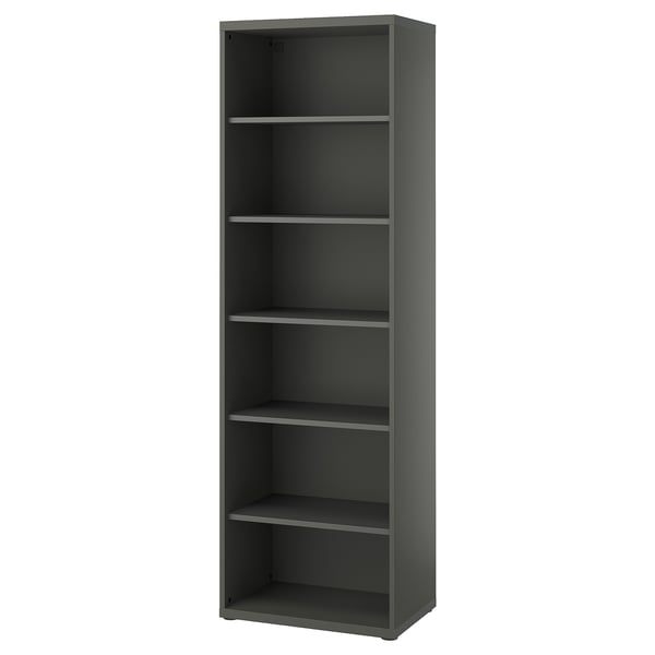 BESTÅ shelving unit, with 5 shelves/dark grey, 60x40x193 cm