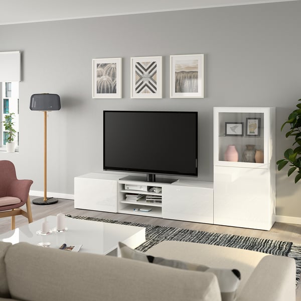 BESTÅ frame, white, 60x40x128 cm