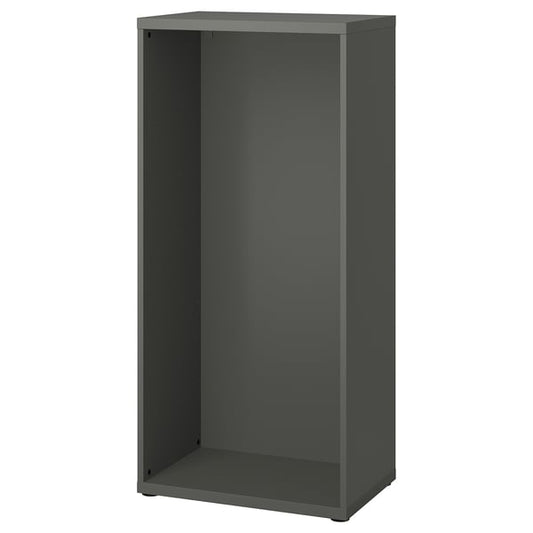 BESTÅ frame, dark grey, 60x40x128 cm
