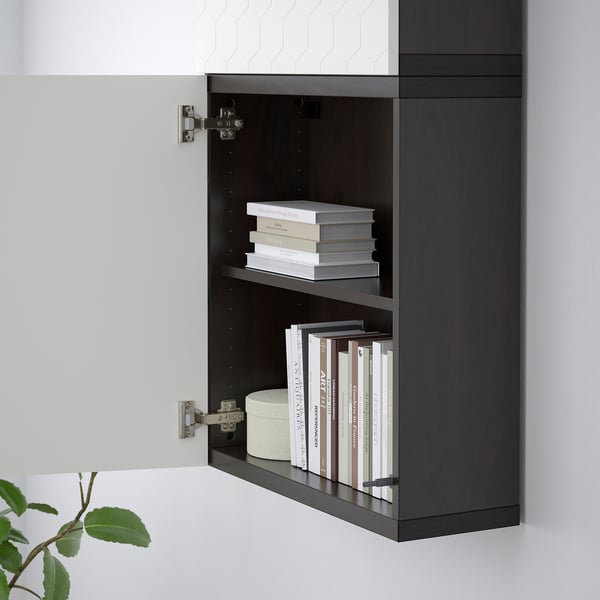 BESTÅ frame, black-brown, 60x20x64 cm