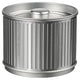 BETTHAJ tin with lid, for coffee/tea/silver-colour, 0.6 l