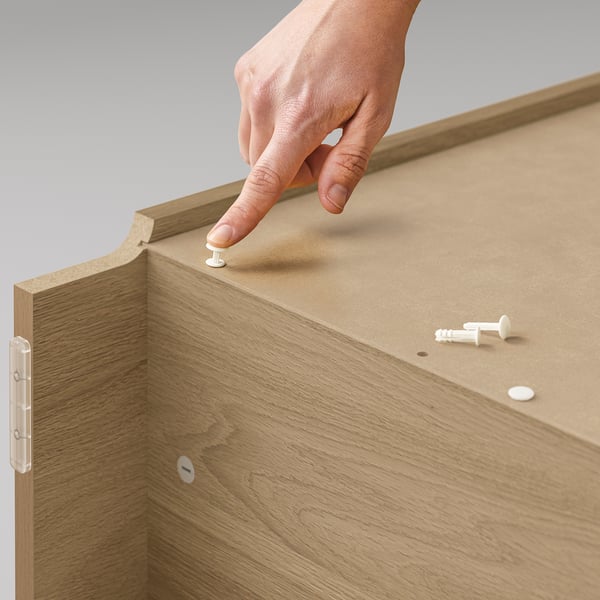 BILLY bookcase comb with extension units, oak effect, 120x28x237 cm