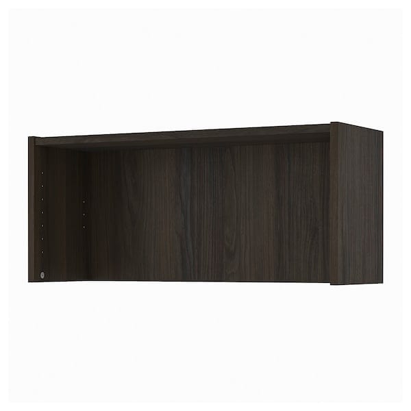 BILLY height extension unit, dark brown oak effect, 80x28x35 cm