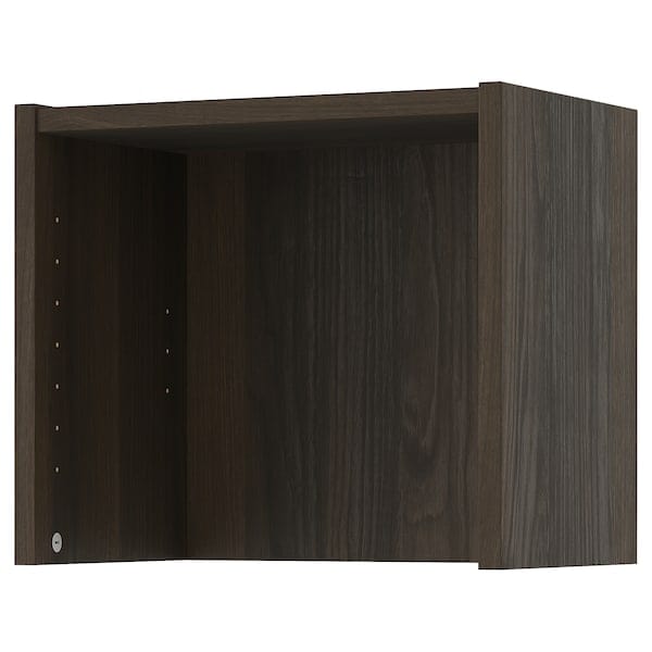 BILLY height extension unit, dark brown oak effect, 40x28x35 cm