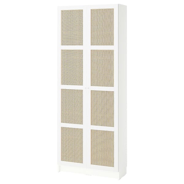 Ikea BILLY / HÖGADAL - Bookcase with doors, white, 80x30x202 cm