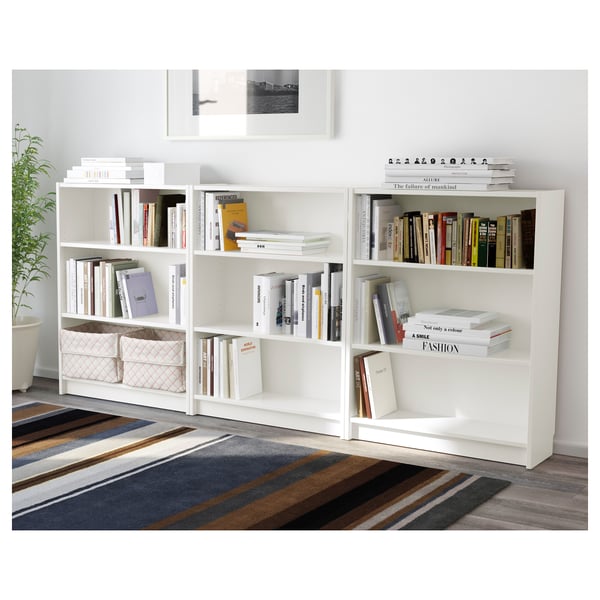 BILLY bookcase, white, 240x28x106 cm