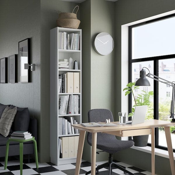 Ikea BILLY - Bookcase, white, 40x28x202 cm
